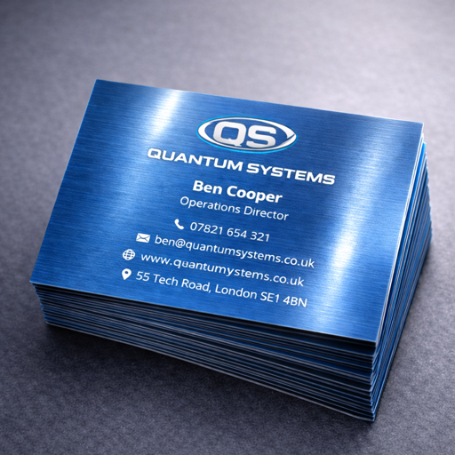 Metallic Business Cards